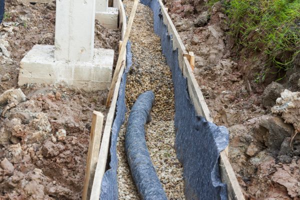 French Drain Installation in Bear
